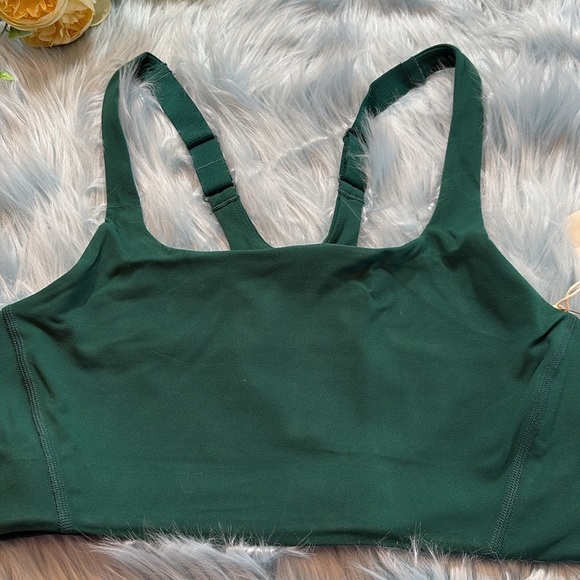 NWT Free People Movement X Hatch Never Better Square Neck Garden Green Bra M - Picture 4 of 10